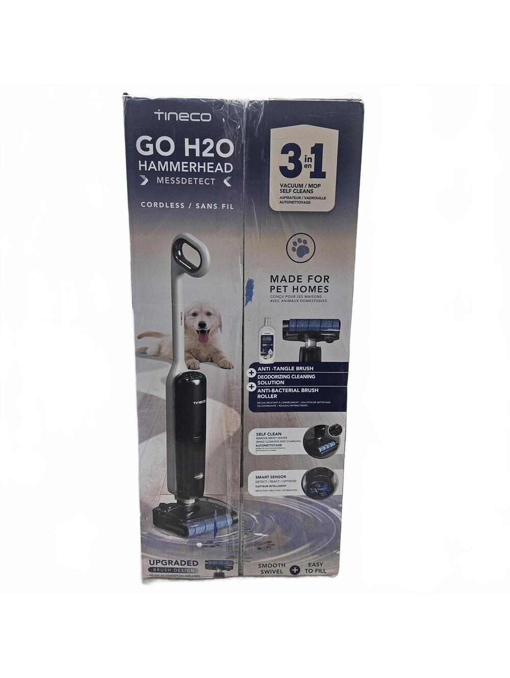 Tineco GO H2O Hammerhead MessDetect Cordless Vacuum Mop 3-in-1